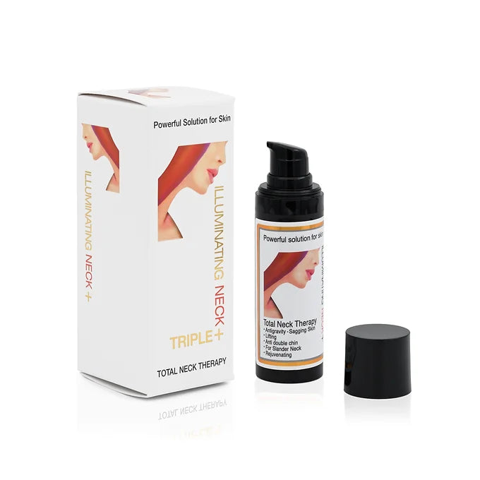 ILLUMINATING NECK professional skin brightening and neck rejuvenation treatment box and bottle
