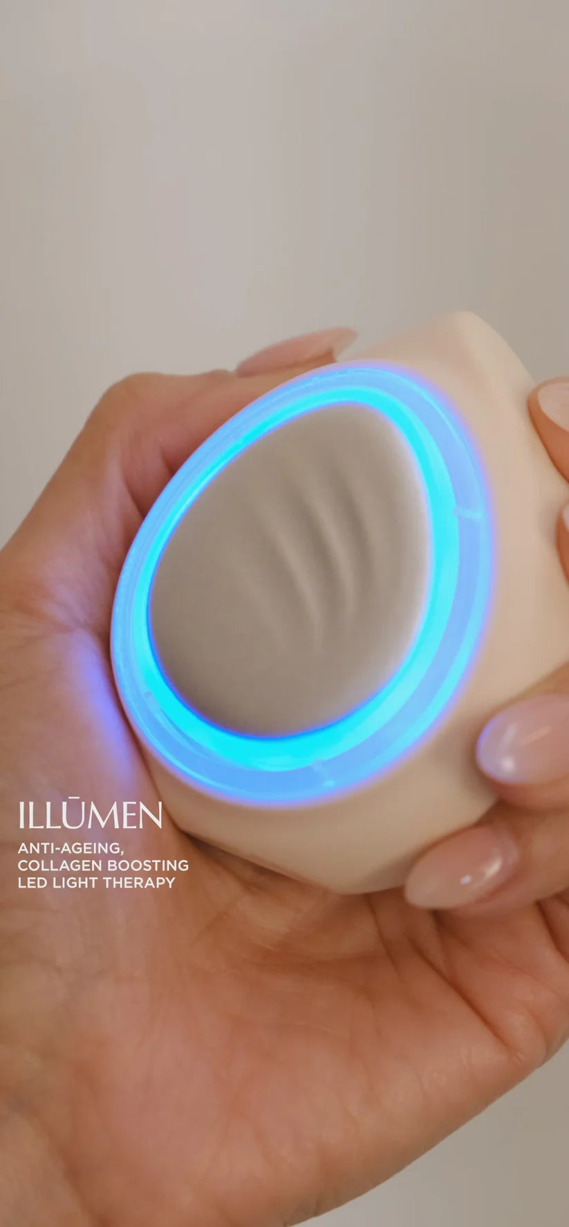 ILLŪMEN LED Light Therapy Device – Red, Blue & Yellow Skincare Tool