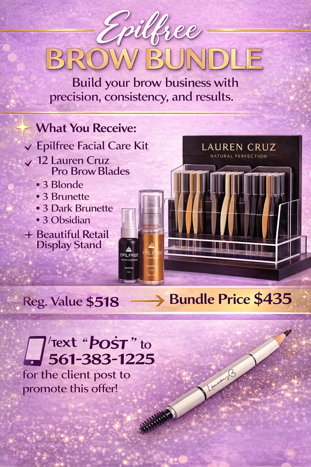 Epilfree - Brow blade bundle